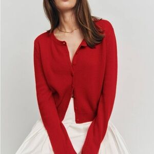 Reformation Clara Crew Cashmere Sweater